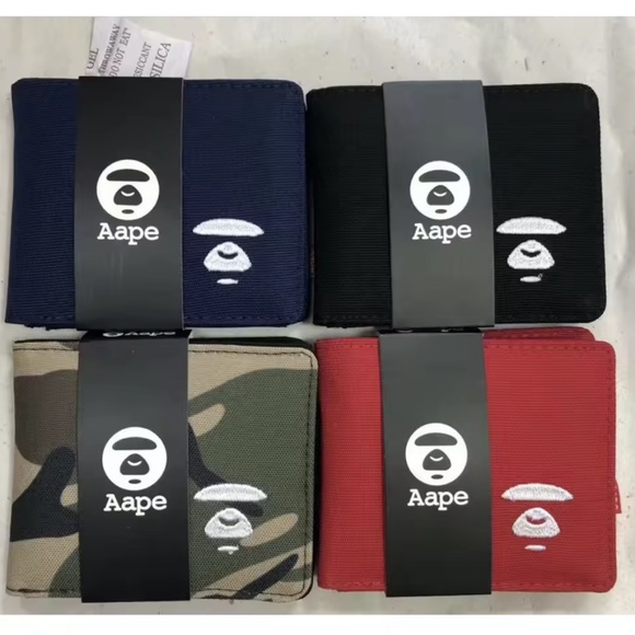 NWT A Bathing Ape Purse Coin Men's Wallet styled - Picture 12 of 16